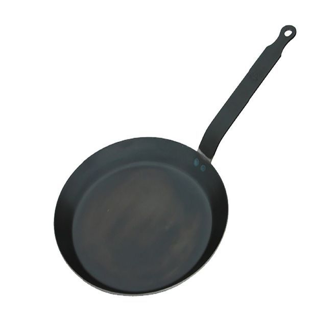 De Buyer Blue Steel 2 Mm Thickness Pancake Pan, 9.5 In