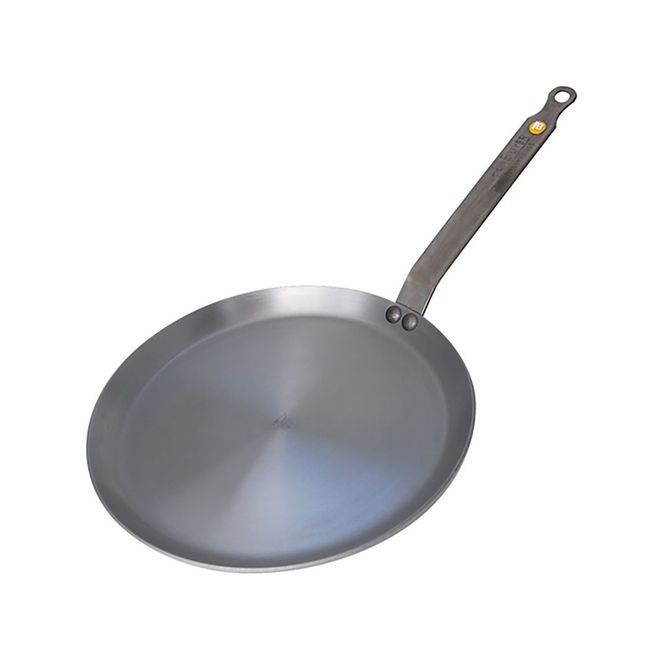 De Buyer Mineral B Element Steel Round Pancake Pan, 9.45 In