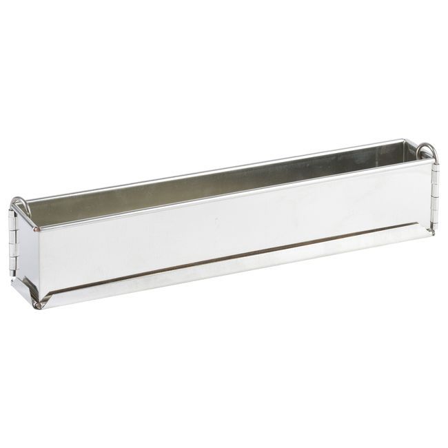 Gobel Tin Plate Mini Springform Long Plain Loaf Pan With Removable Bottom, 2.4 In Height Cavity