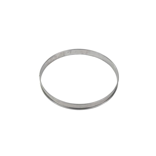 Stainless Steel Tart Ring with Rolled Edges