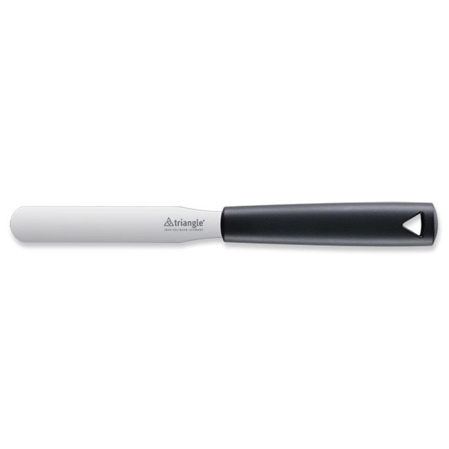 Triangle Professional Stainless Steel Confiserie Spatula With Polypropylene Handle, 12 Cm