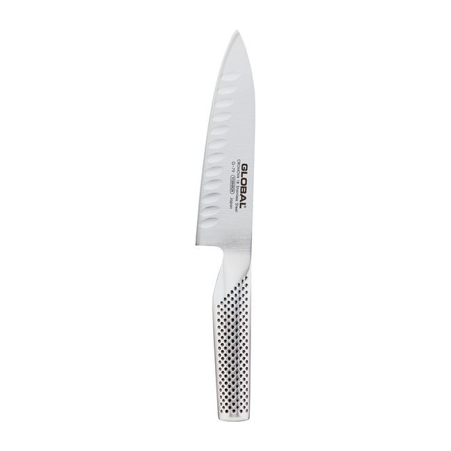 Global Fluted Cooks Knife, 6.5 In Blade Length