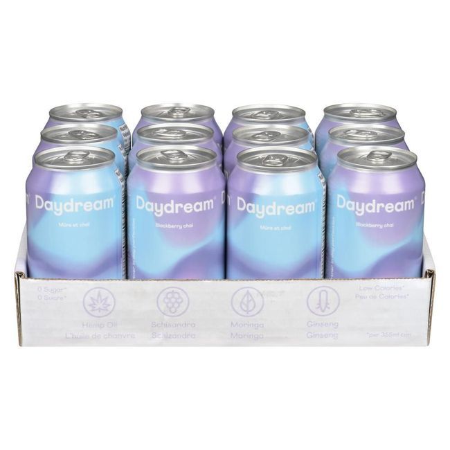 Daydream Blackberry Chai Sparkling Water, 355 Ml -- 12 Per Case