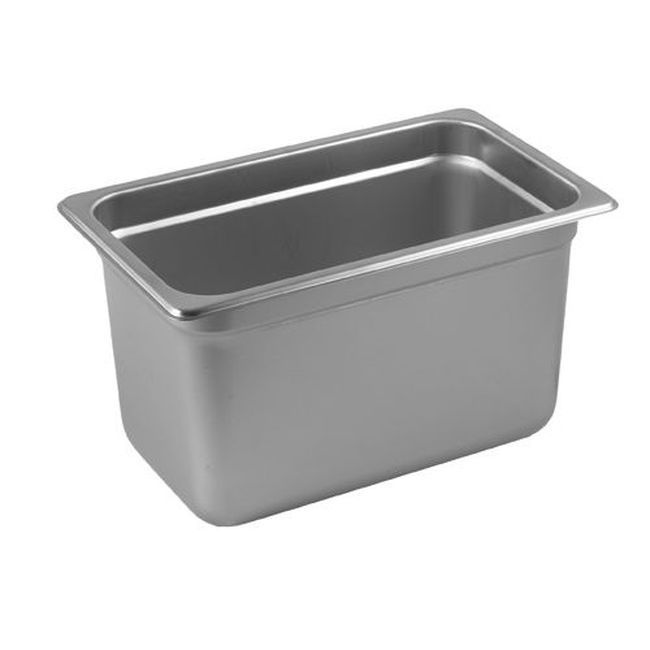 Winco Spjp-406 23 Gauge Stainless Steel Fourth Size Anti-jam Steam Table Pan, 6 In Deep
