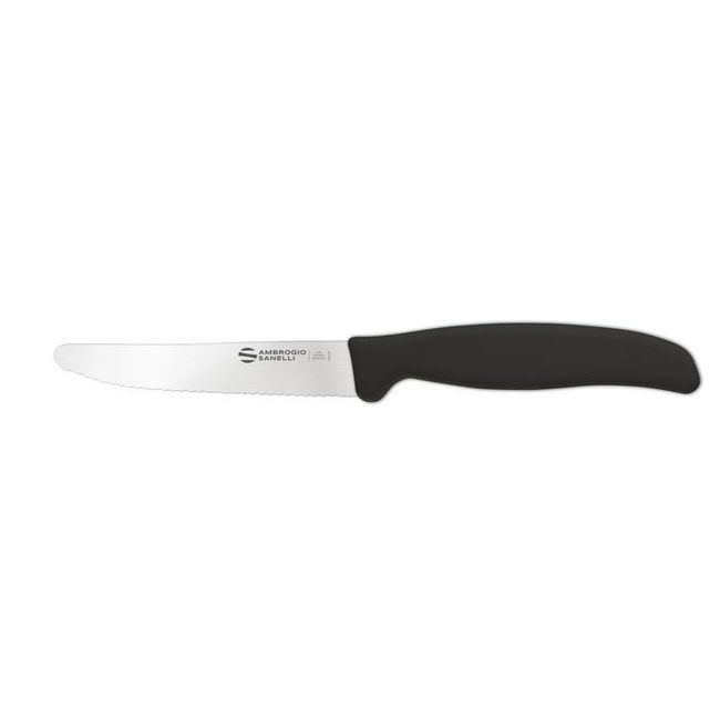 Ambrogio Sanelli Serrated Edge Table Knife With Semi Polished Blade Finishing, 4.25 In