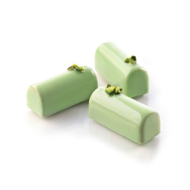 Silikomart Siliconflex Alimentary Silicone 30 Cavities Mini Buche Mold, 1.73 In Length X 1.71 In Width X 0.79 In Height