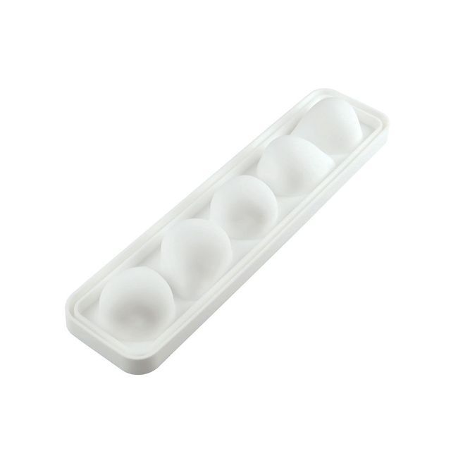 Silikomart Fragola 120 Silicone Mould With Plastic Support, 60 Mm Length X 77 Mm Width X 54 Mm Height