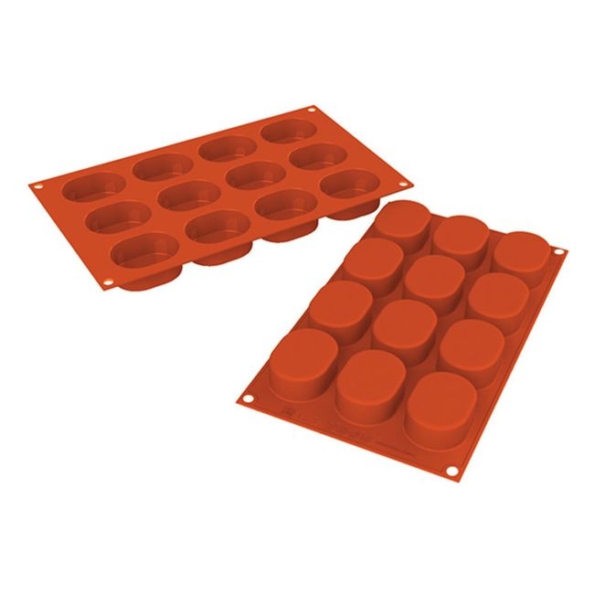 Siliconflex Alimentary Silicone 12 Cavities Biscotti Mold