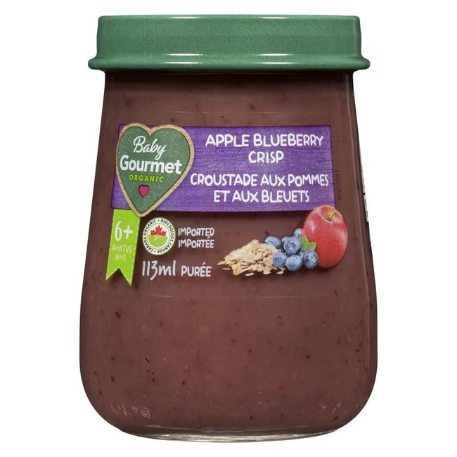 Organic Apple Blueberry Crisp Puree