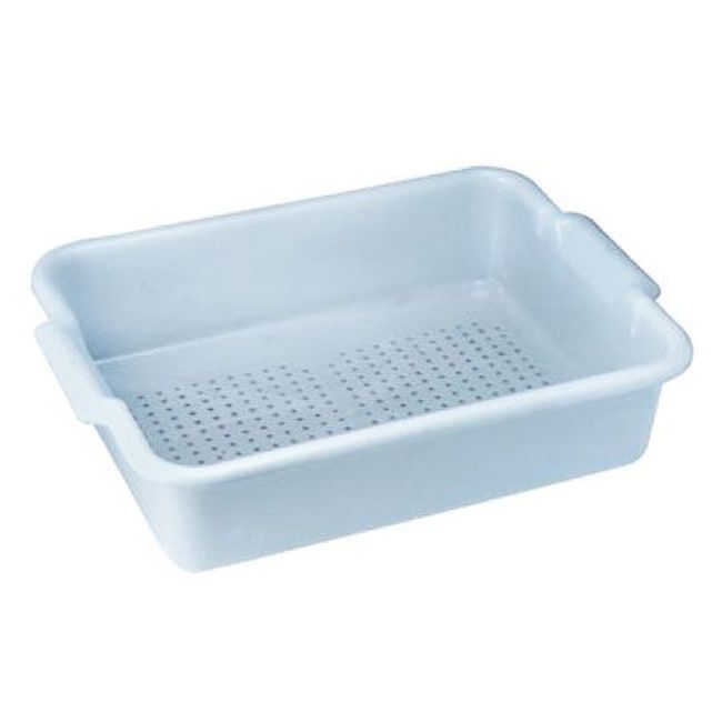 Winco Plp-5g Heavyweight Gray Polypropylene Perforated Bus Box, 20 In