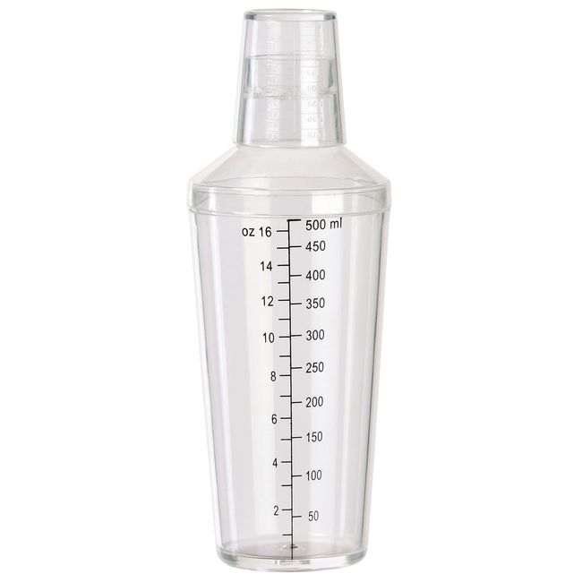 BS-16PC Clear Plastic Cocktail Shaker