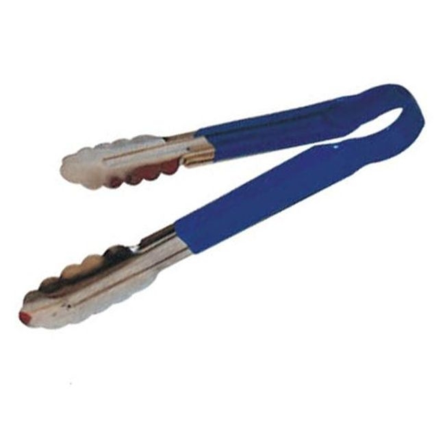 UT-9HP-B Heavy-Duty Stainless Steel Utility Tong with Blue Plastic Handle
