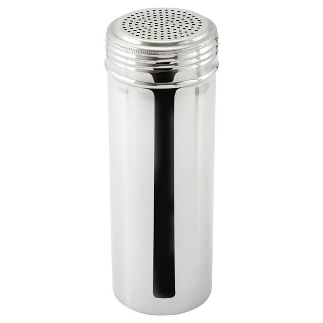 Winco Drg-22h-star Stainless Steel Dredge With Star Lid And No Handle, 22oz Capacity