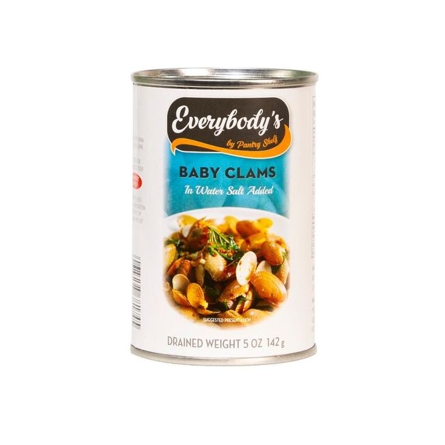 Baby Clams in Water Salt Added