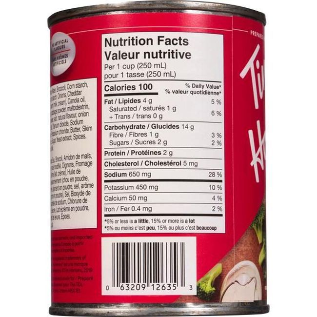Tim Hortons Broccoli Cream Soup, 540 Ml -- 12 Per Case