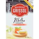 Round Plain Melba Canape Toast