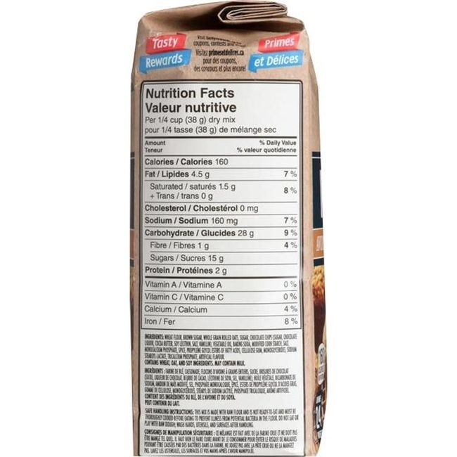 Oatmeal Chocolate Chip Muffin Mix