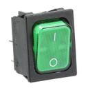 DELMER340038 Green Light Rocker Switch