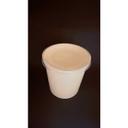 White Soup Cup with Lid