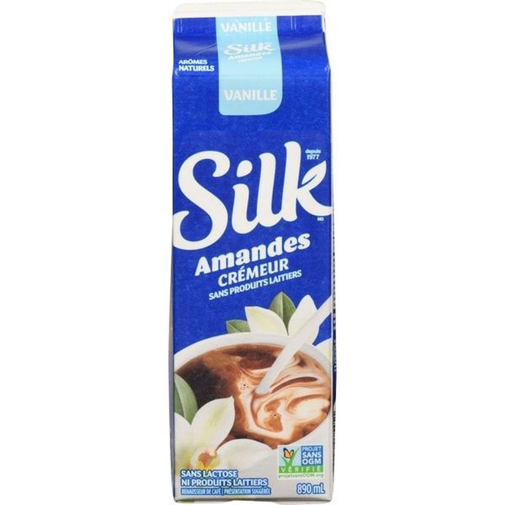 Silk Almond Vanilla Coffee Creamer, 890 Ml -- 12 Per Case