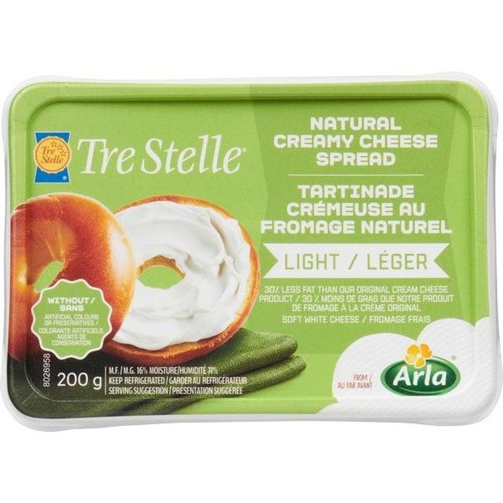 Light Natural Cream Cheese Spread