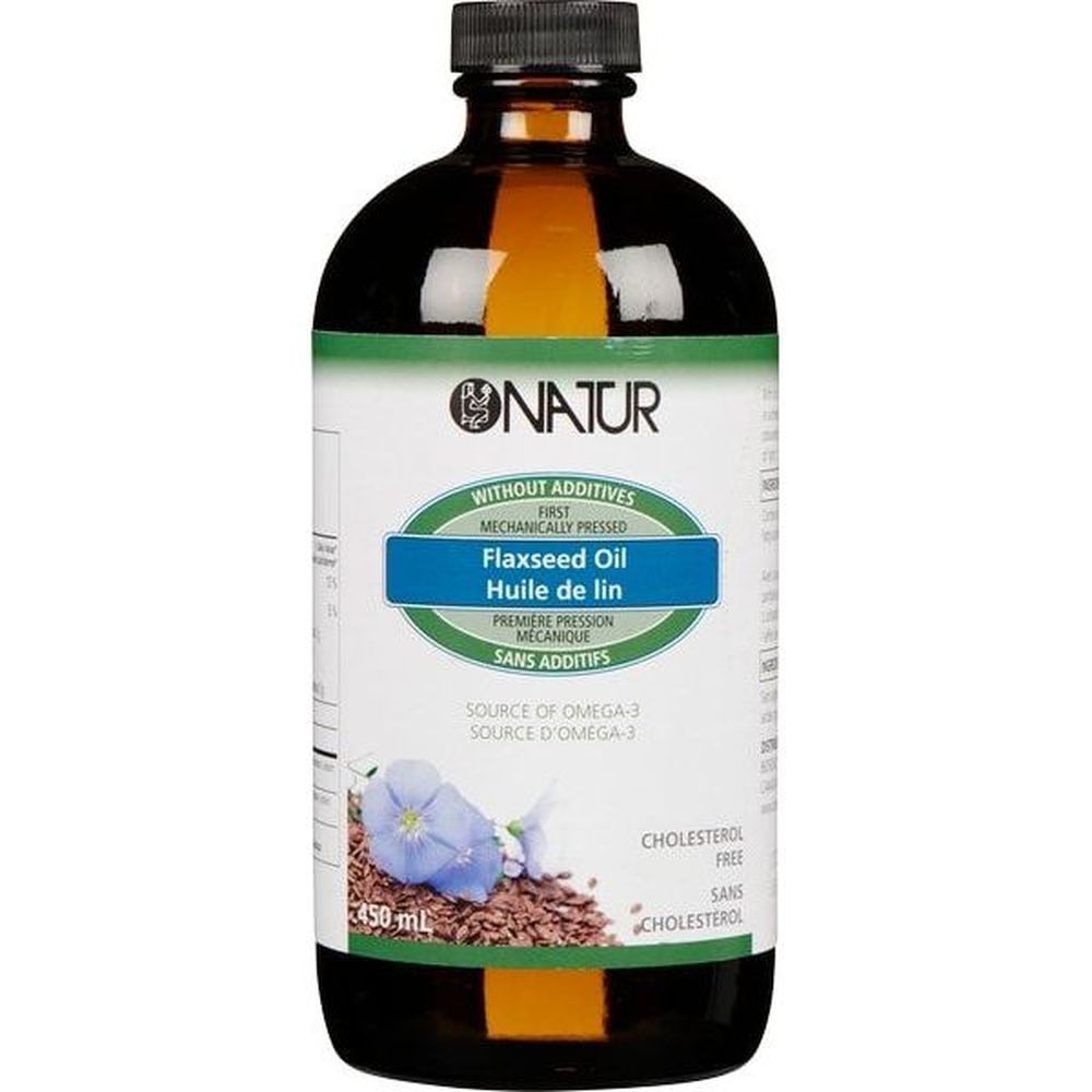 Natur Flaxseed Oil, 450 Ml -- 6 Per Case
