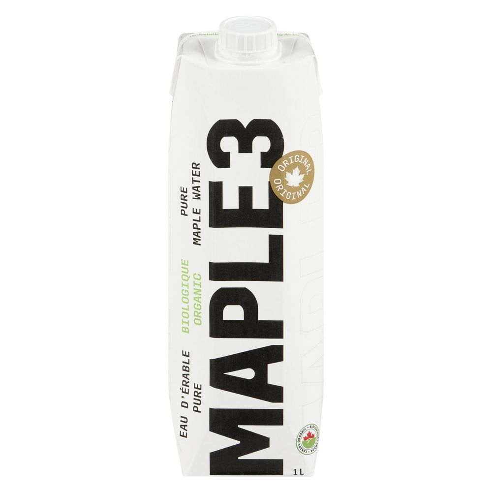 Maple 3 Organic Pure Maple Water, 1 L -- 12 Per Case