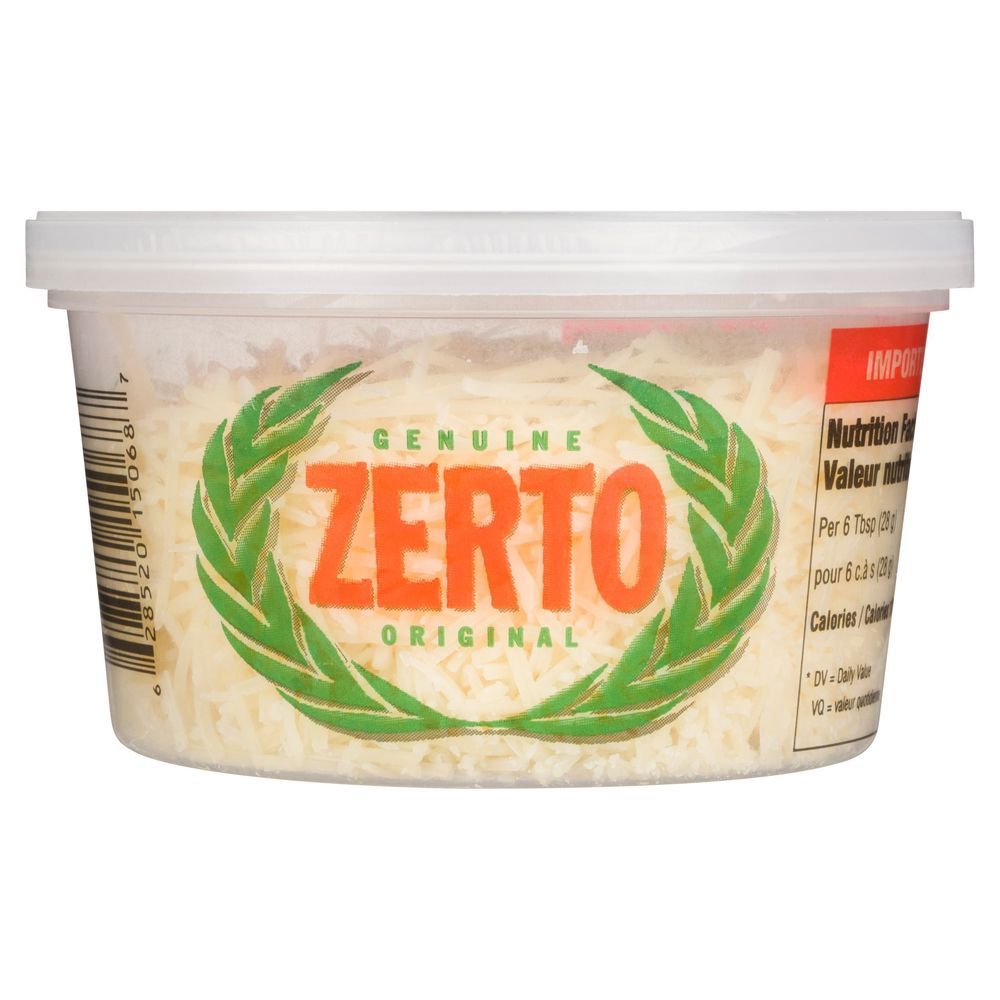 Zerto Shredded Asiago Cheese Cup, 140 G -- 12 Per Case
