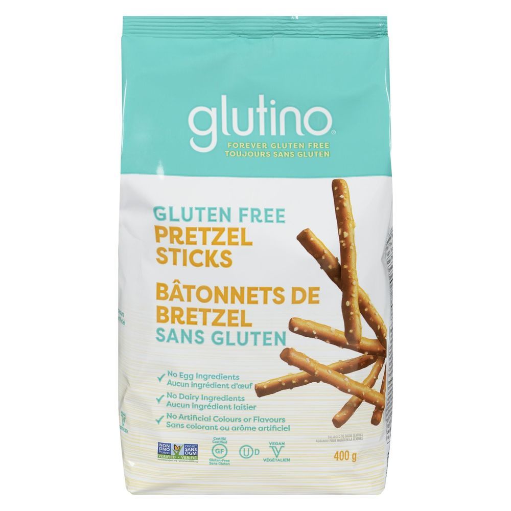 Glutino Gluten Free Family Bag Pretzel Sticks, 400 G -- 12 Per Case