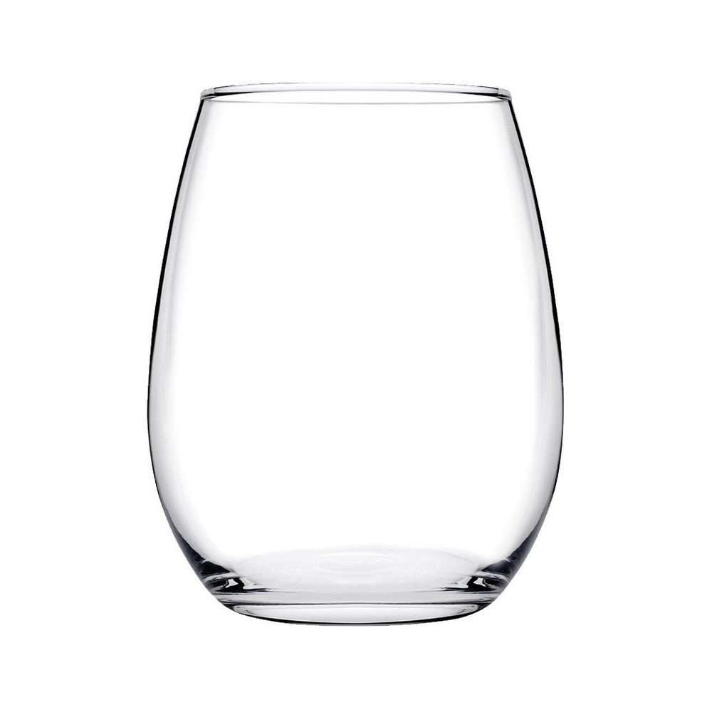 Amber Stemless White Wine Glass