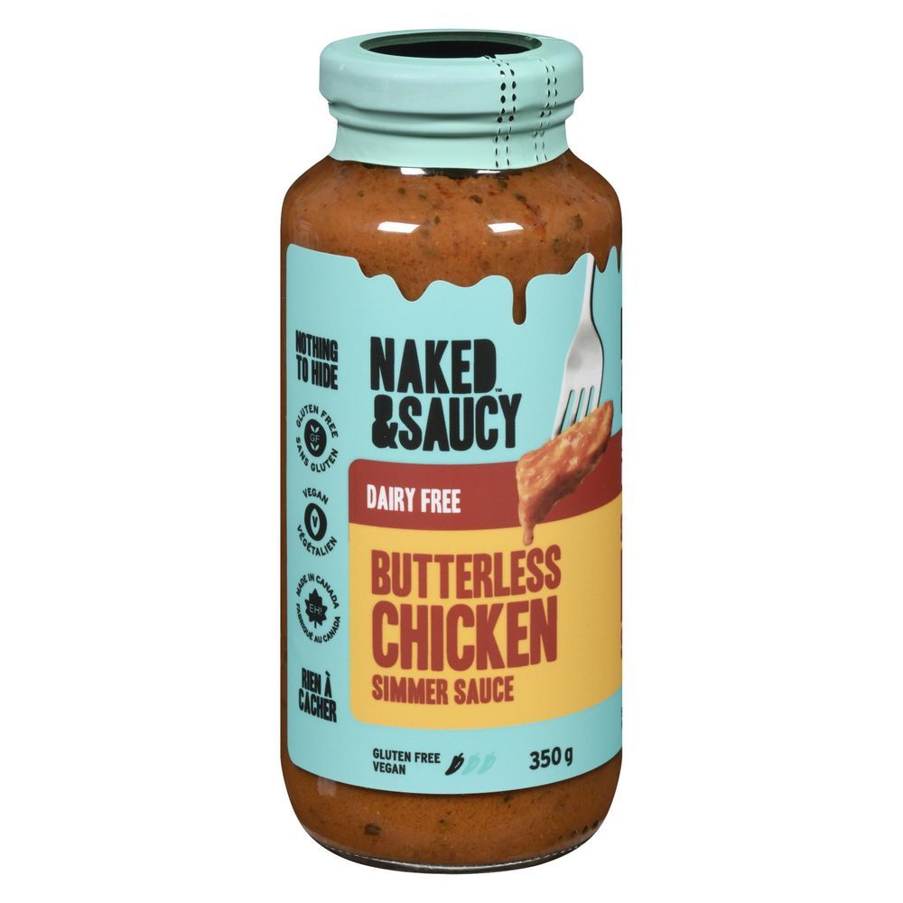 Naked And Saucy Butterless Chicken Simmer Sauce, 350 G -- 12 Per Case