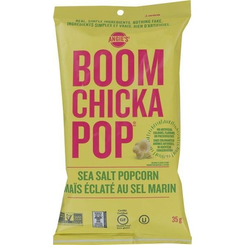 Angie's Boomchickapop Sea Salt Popcorn, 35 G -- 12 Per Case
