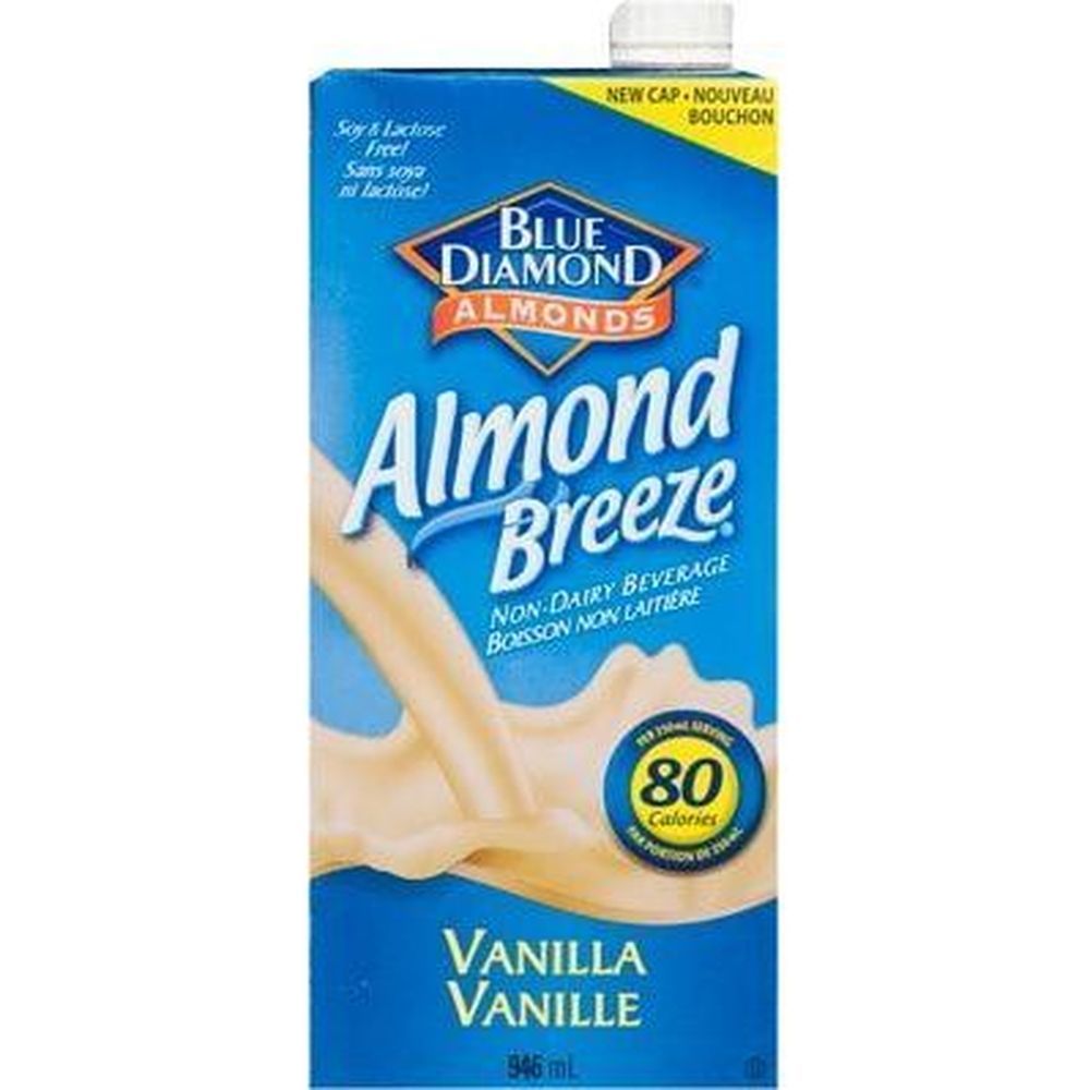 Almond Breeze Vanilla Almond Milk, 946 Ml -- 12 Per Case