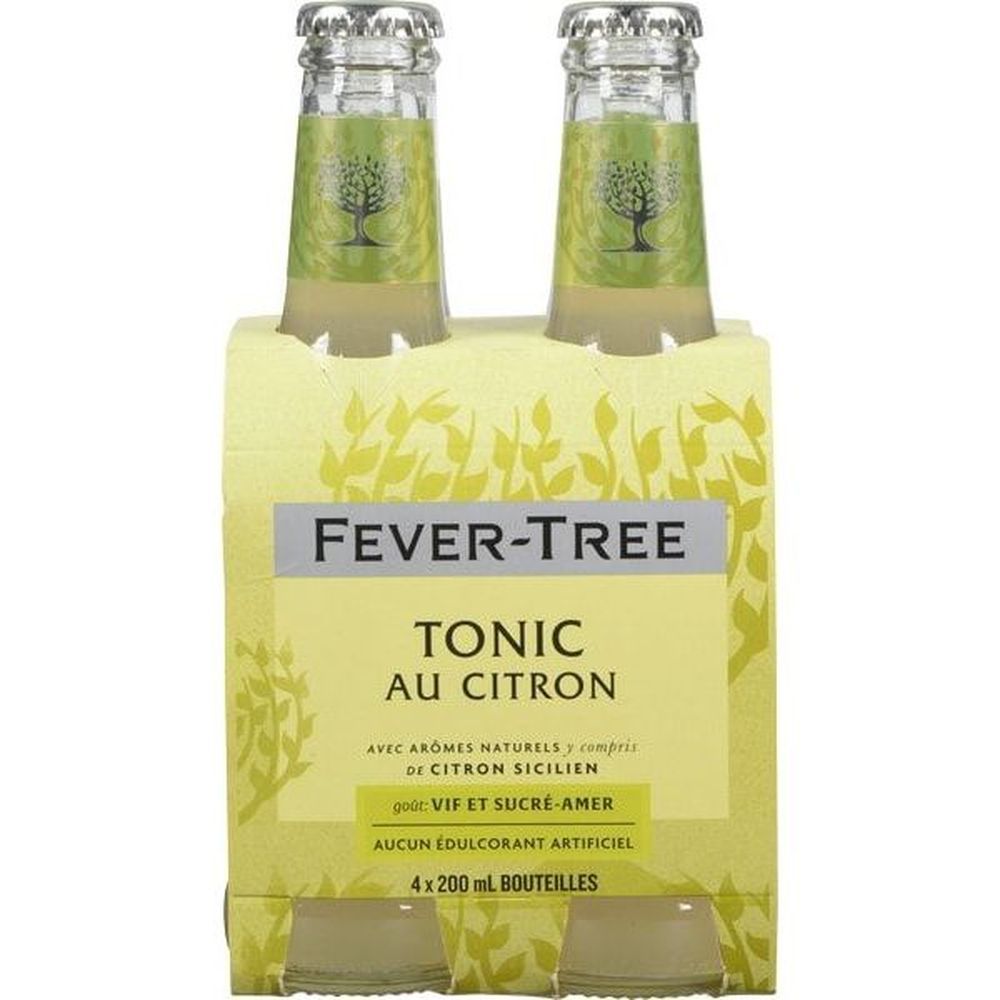 Fever-tree 200 Ml Lemon Tonic Water, 4 Count -- 6 Per Case
