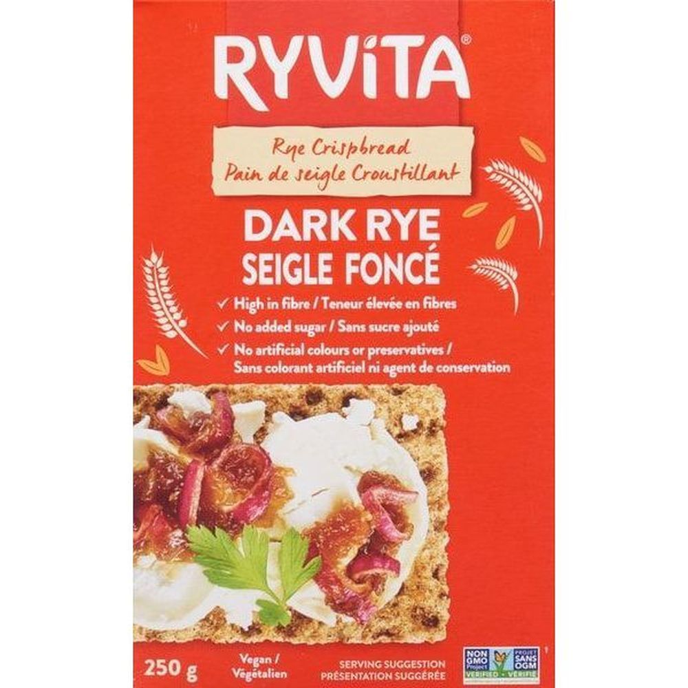 Ryvita Dark Rye Crispbread, 250 G -- 12 Per Case