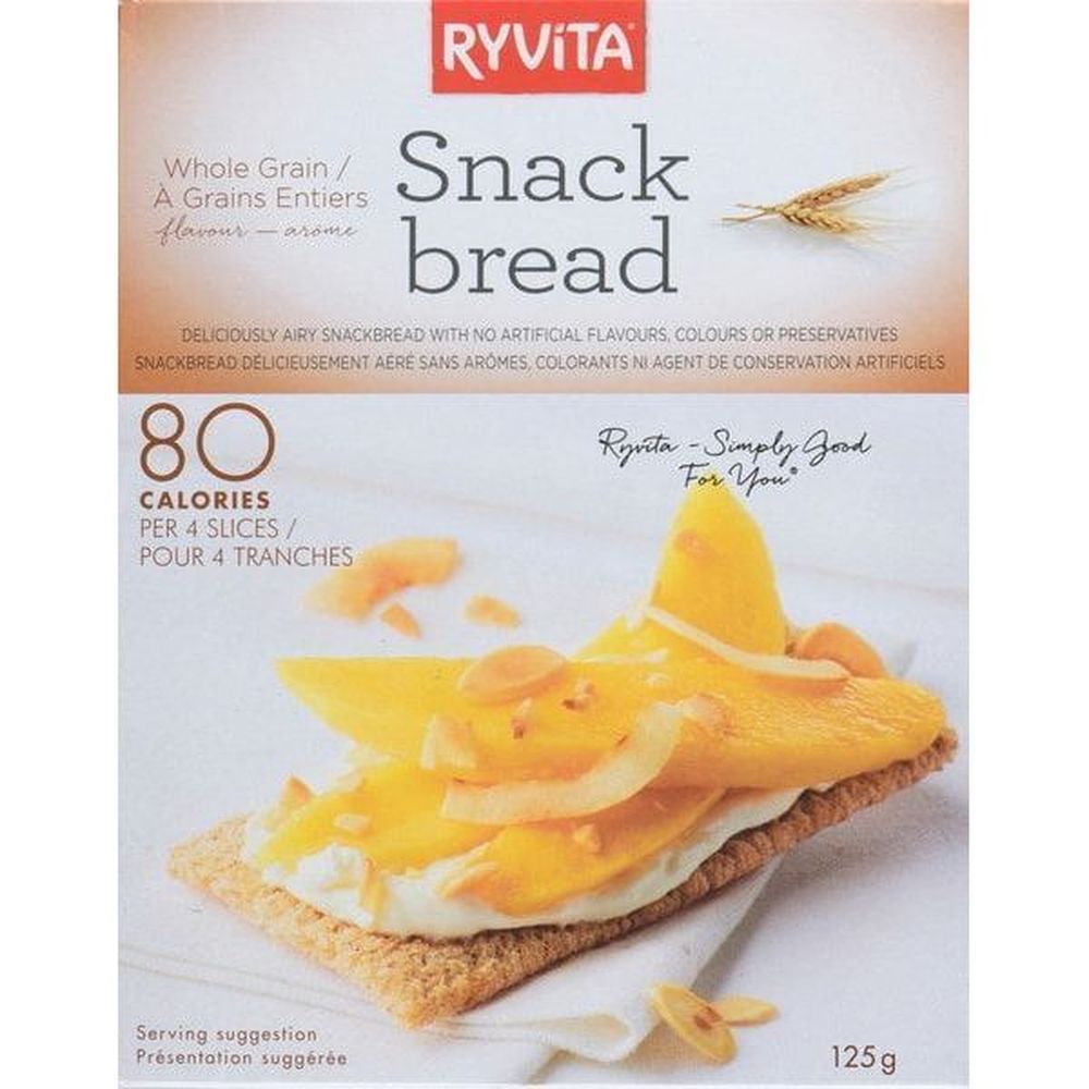 Ryvita Whole Grain Snackbread, 125 G -- 8 Per Case