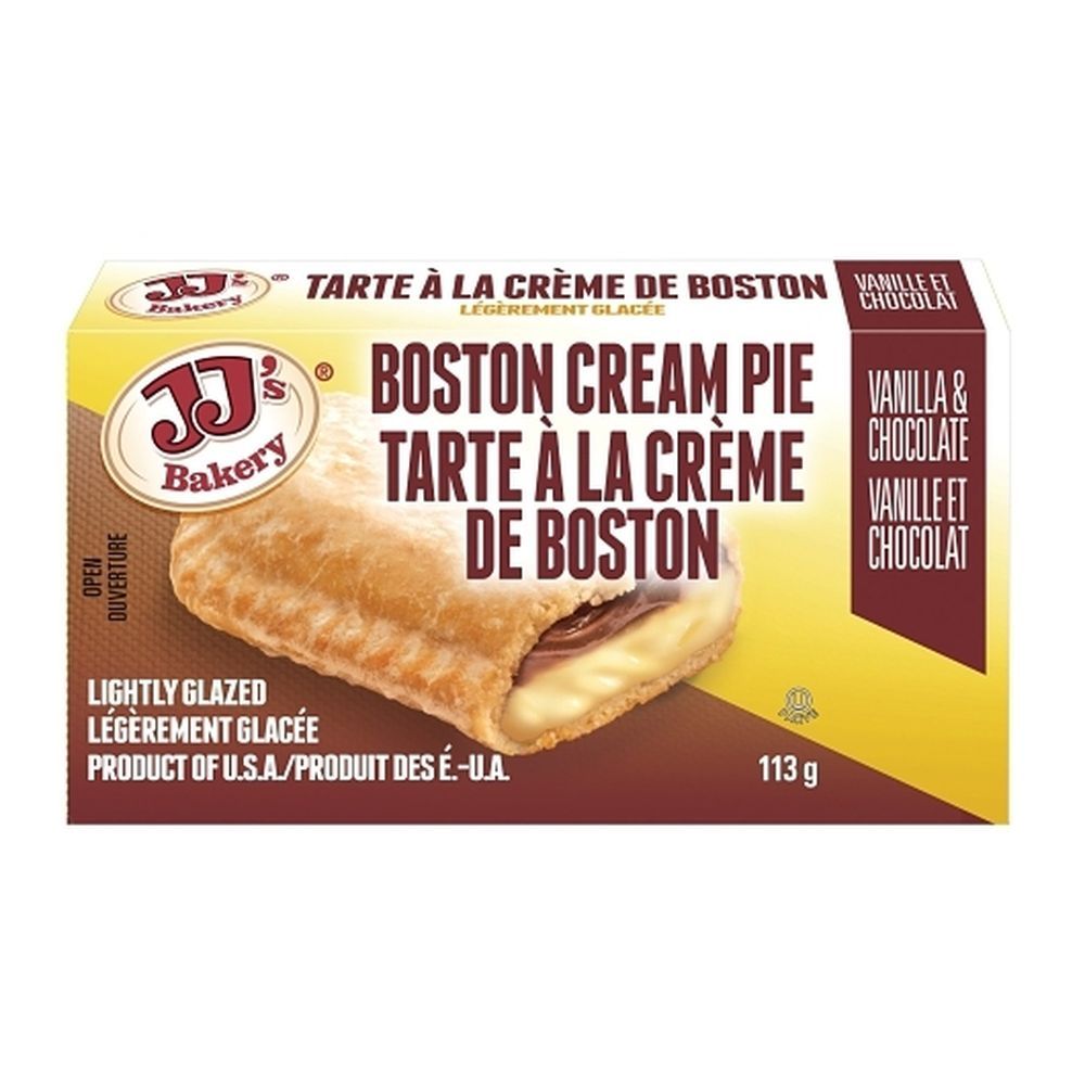 Jj's Bakery Vanilla And Chocolate Boston Cream Pie, 113 G -- 48 Per Case