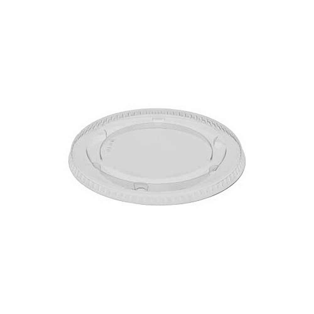 Clear PET Flat Lid for 3-4 oz Portion Cup