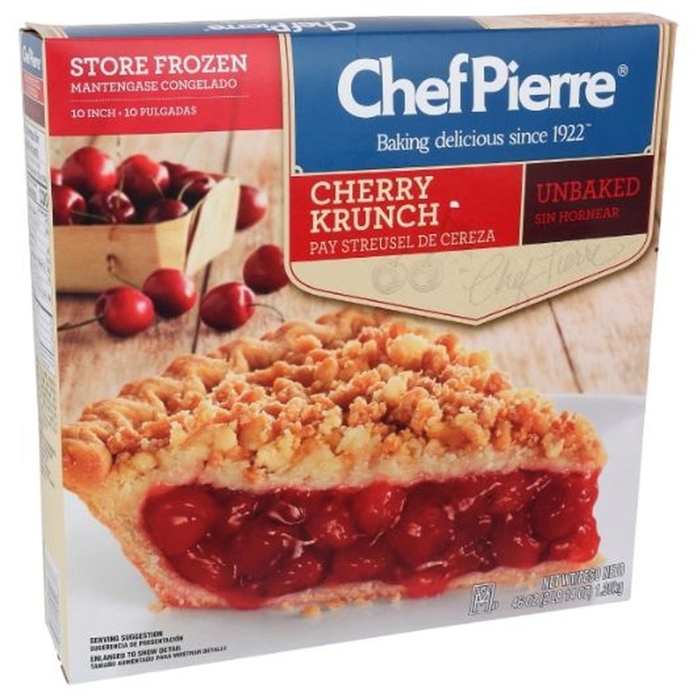 Traditional 10 inch Unbaked Cherry Krunch Fruit Pie