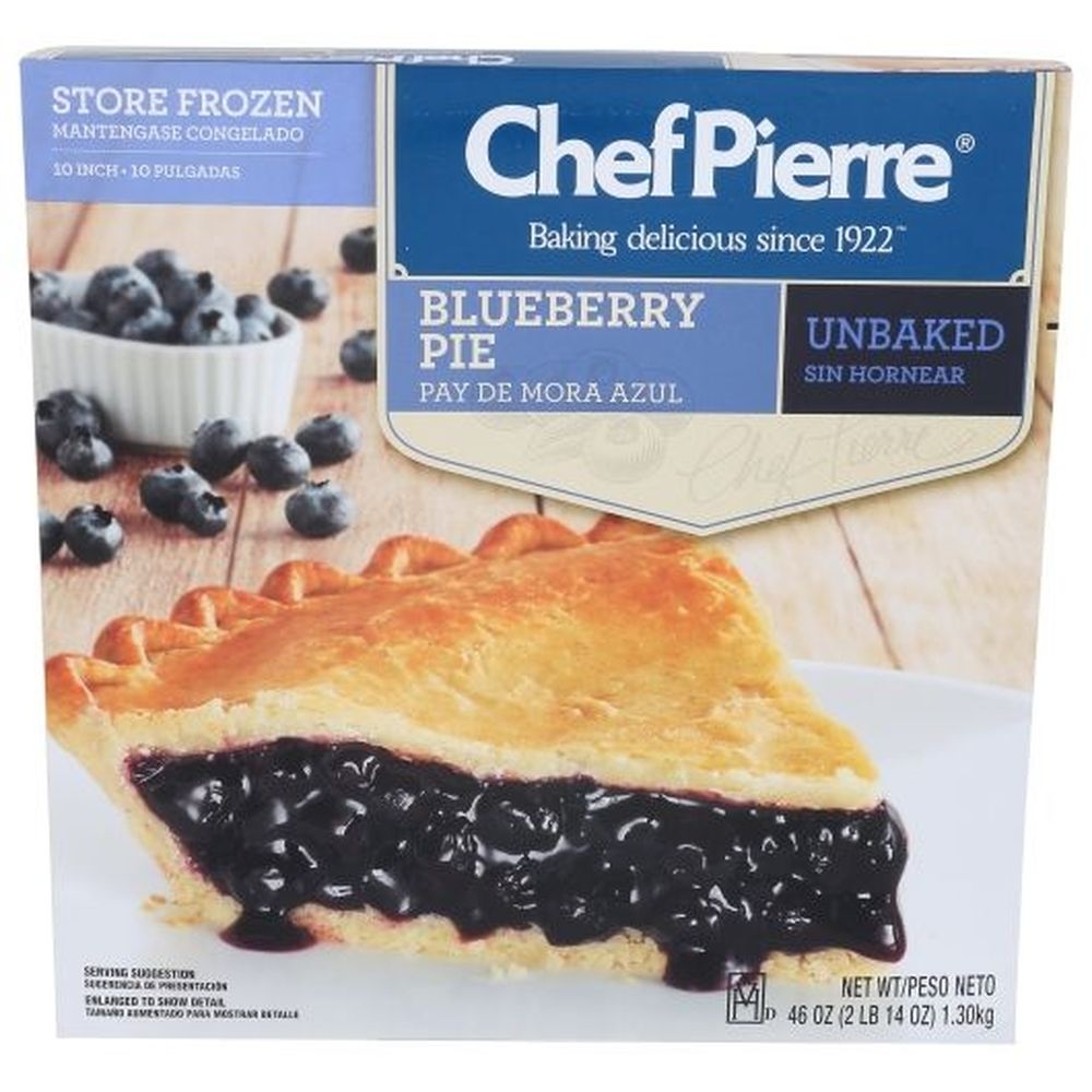 10 inch Unbaked Blueberry Pie
