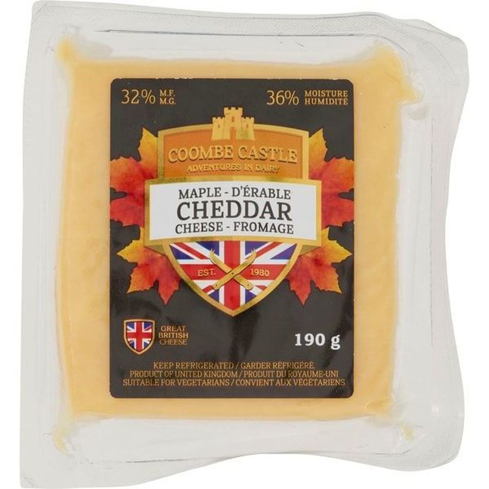 Coombe Castle Cheddar Cheese With Maple Syrup, 190 G -- 12 Per Case