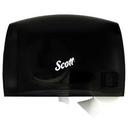 Coreless Black Jumbo Roll Toilet Paper Dispenser with Stub Roll