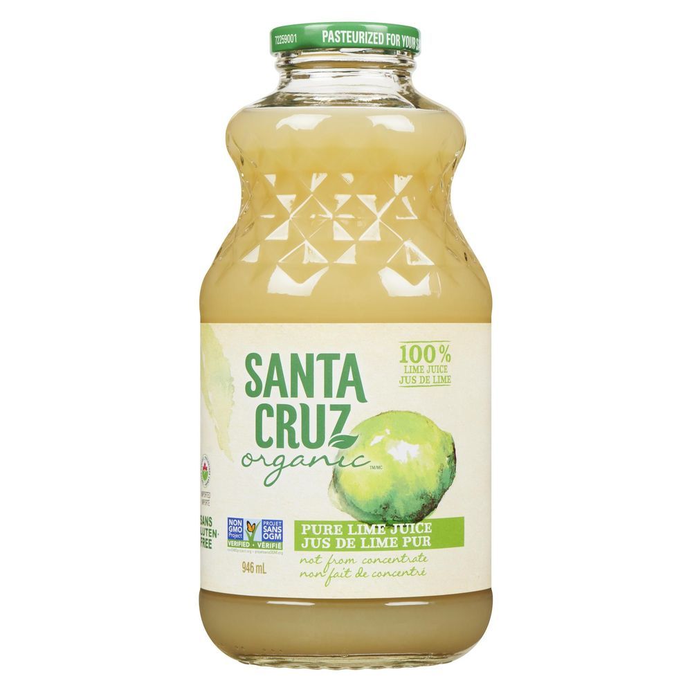 Santa Cruz Organic Pure Lime Juice, 946 Ml -- 6 Per Case