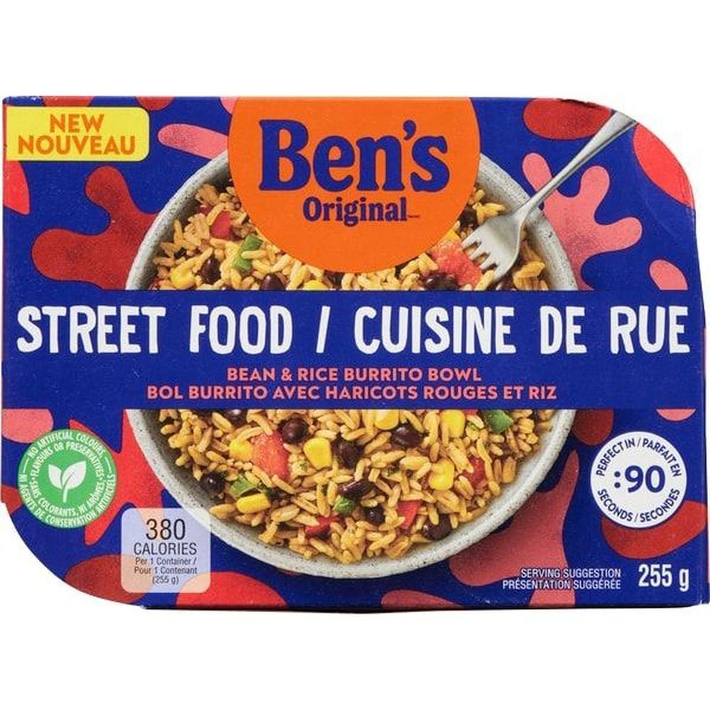 Ben's Original Street Food Bean And Rice Burrito Bowl, 255 G -- 6 Per Case