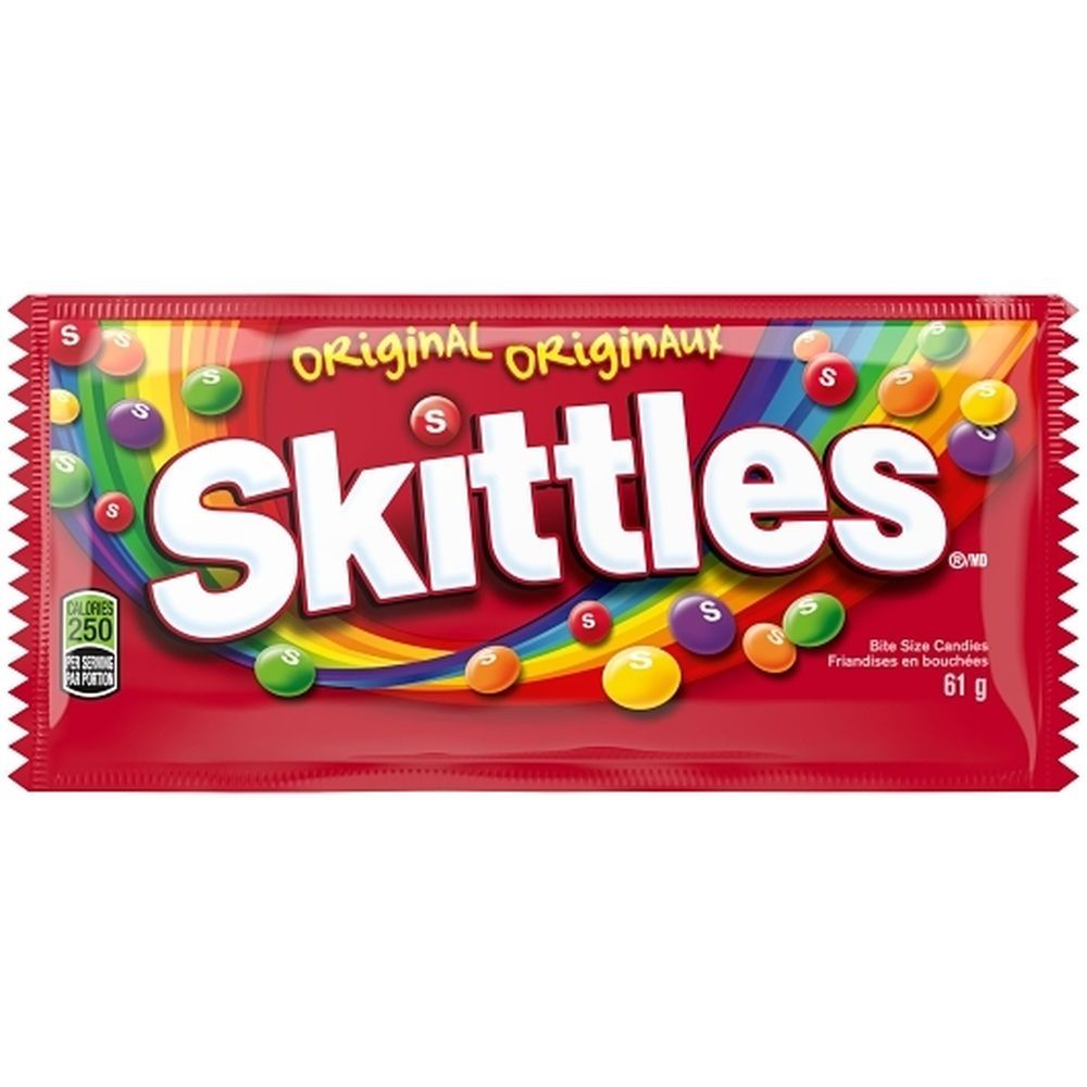 Skittles Original Bite Size Candies, 61 G -- 144 Per Case