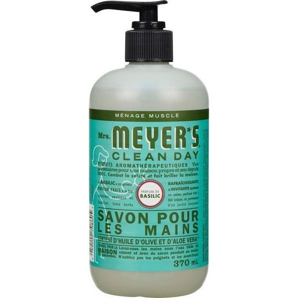 Mrs. Meyer's Clean Day Basil Liquid Hand Soap, 370 Ml -- 6 Per Case