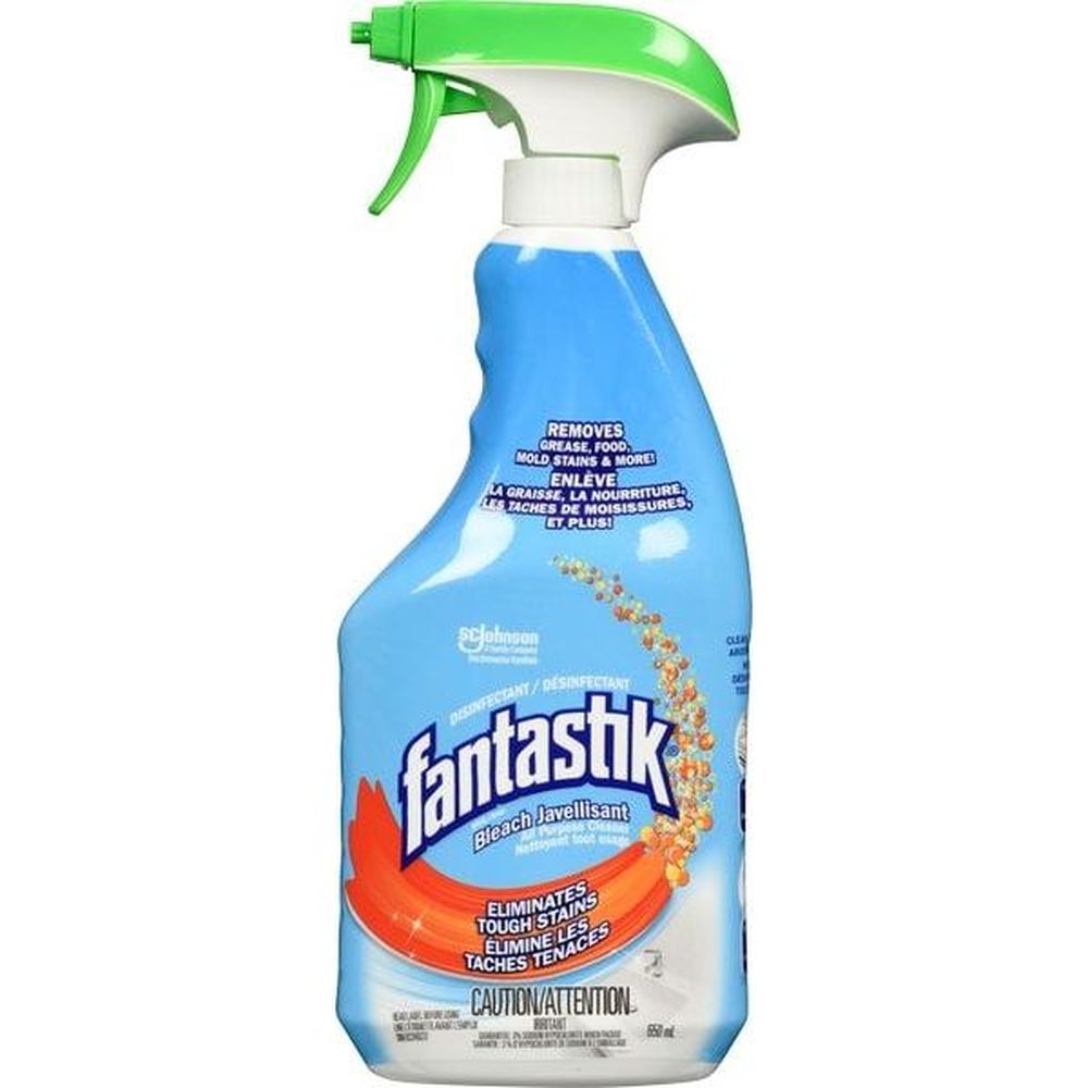 Fantastik Disinfectant With Bleach All Purpose Cleaner, 650 Ml -- 12 Per Case