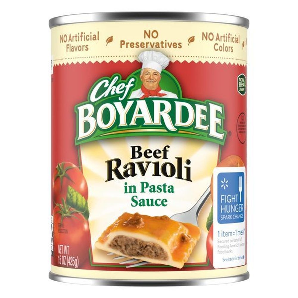 Beef Ravioli In Pasta Sauce