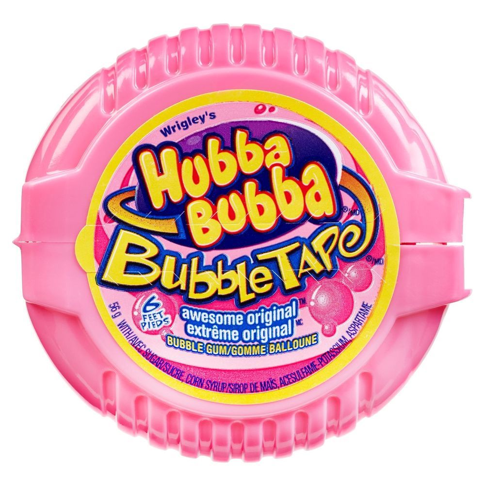 Hubba Bubba Original Bubble Tape Chewing Gum, 12 Count