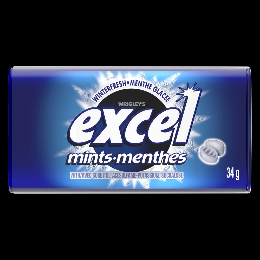 Excel Winterfresh Mint, 34 G -- 12 Per Case